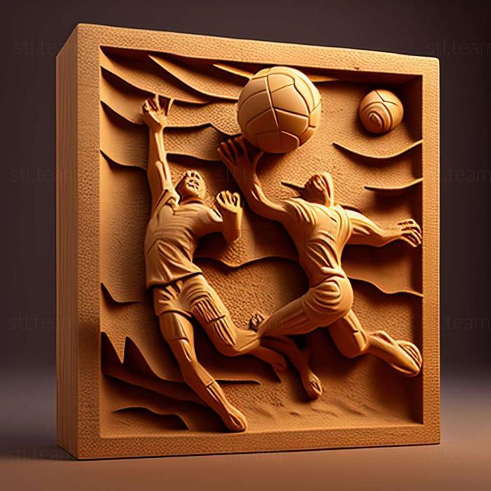 3D модель Гра Spike Volleyball (STL)